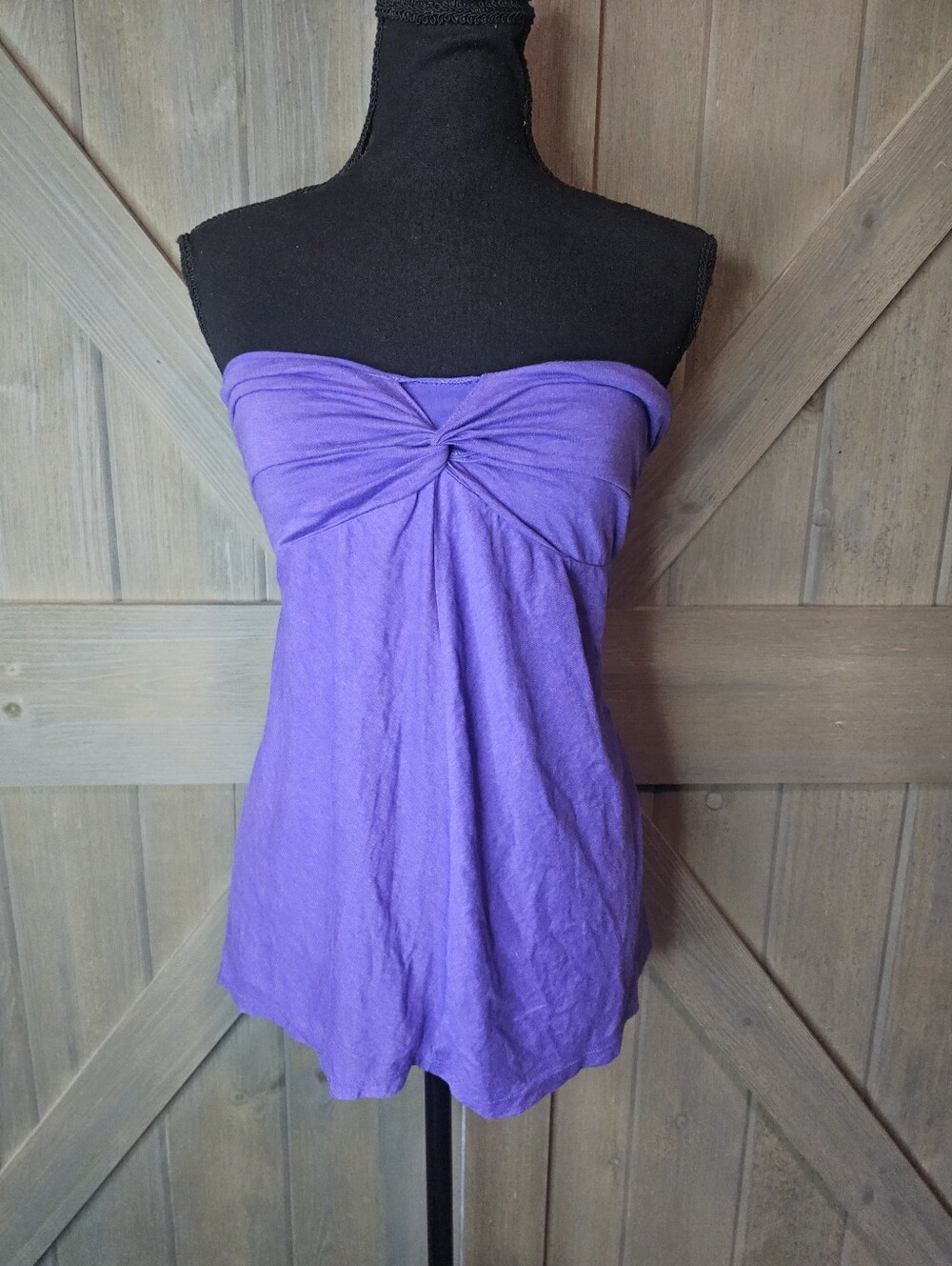 Victoria's Secret Bra Top Women's Purple Twisted Knot Strapless Tube Top Small